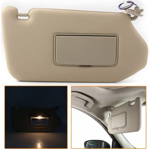 Front Right Car Sun Visor Sunshade Shield w/ Light for Nissan Pathfinder 2013-2018 & For Infiniti QX60 JX35