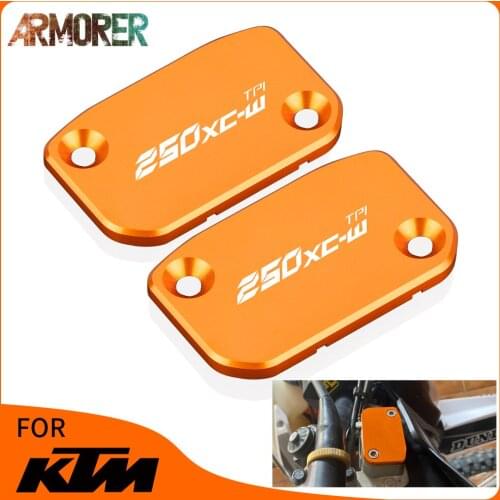 Motorcycle CNC Front Brake Reservoir Fluid Tank Cover Accessories For KTM 250XC-W TPI 250 XCW-TPI 2006 - 2021 2007 2008 2009