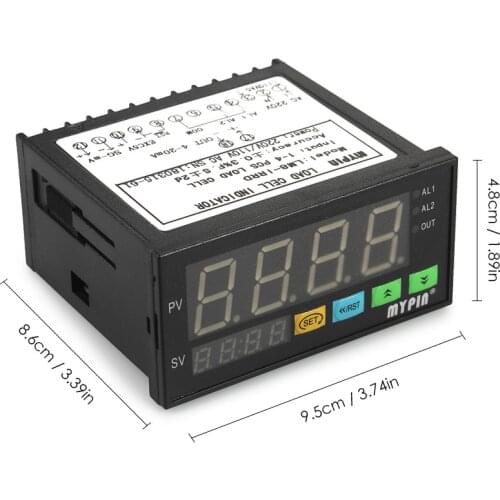Relay Alarm Output Digital LED Display Weighing Meter Load-cells Indicator 1-4 Load Cells Signals Input 2 Relay Alarm Output