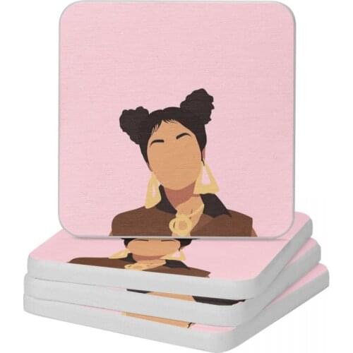 Nicki Minaj PINK Diatomite Square Round Coaster Resistant Water Cup Bonsai Mat Soap Toothbrush Pad 10x10cm