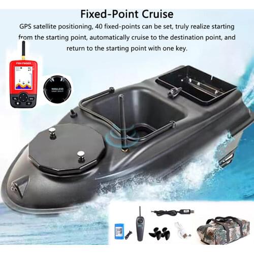 New RC Bait Boat 6 big Function GPS Remote Control Fishing Finder Boat 3KG 500M Night Light Lure Fishing Smart One-Key Return