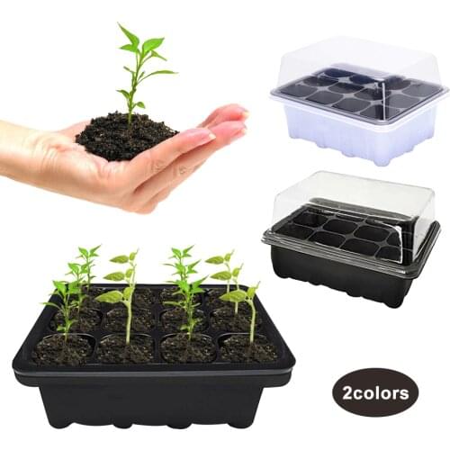 Seedling Starter Tray Seed Cells Germination Flower Plant Pots Nursery Box
