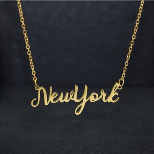 Gold Chain Bijoux Femme Choker Dainty New York Necklace For Women United States Jewelry Best Friends Fashion Accessories BFF