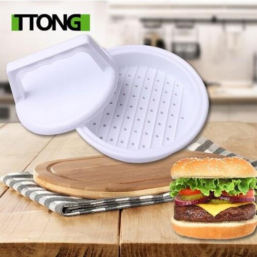 1 Set DIY Hamburger Meat Press Tool Patty Makers Meat Burger Maker Mold Food-Grade Plastic Hamburger Press Burger Maker
