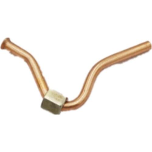 1PC 6mm Tube OD 11cm Length Fitting Parts 9mm Thread Dia. Hex Nuts w Outlet Tube Pipe for Air Compressor