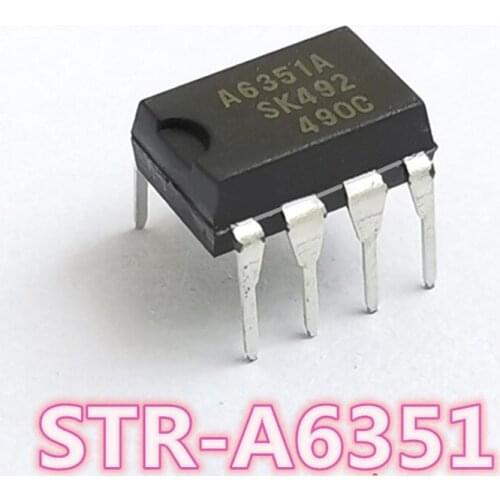 10PCS-20PCS/LOT STR-A6351 A6351 LCD power management chip DIP-8 New original Free shipping