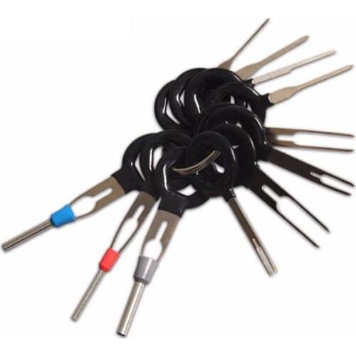 11Pcs/Set Terminal Removal Tools Car Electrical Cable Wiring Crimp Connector Pin Extractor Kit Car Repair Hand Tool Set Plug ke