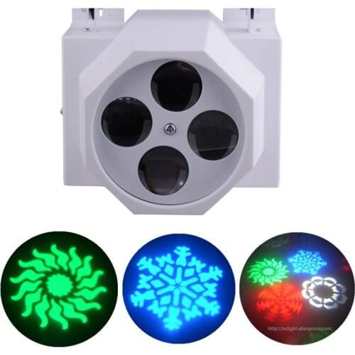 4 eyes led gobo light 15W LED pattern spot light KTV Night Club Bar Party effect lights