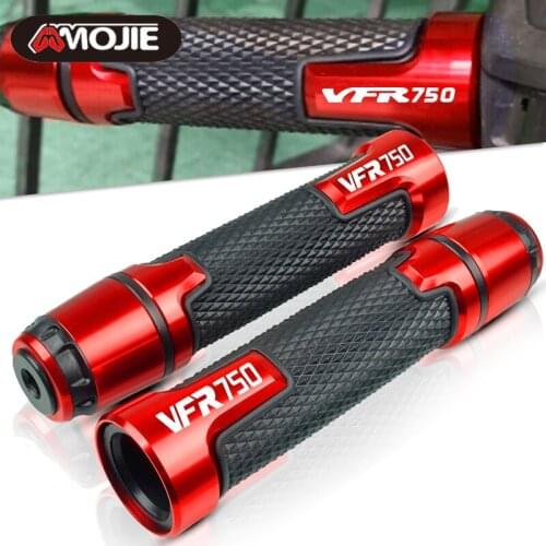 7/8" Motorcycle handlebar grip ends handle bar Motorbike handlebar grips FOR Honda VFR750 1991 1992 1993 1994 1995 1996 1997