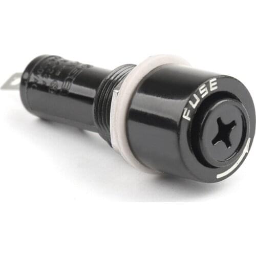 Areyourshop SCI R3-22 Panel Mount Chassis Fuse Holder For 6x30mm Glass Fuses 10A 250V 1/4PCS New Arrival Holder Fuses