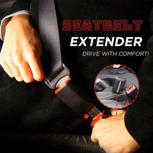 Car Safety Extension Belt Universal Seat Belt Cover Car Safety Belt Extender Seat Belt Extension Plug Buckle Seatbelt Clip Auto