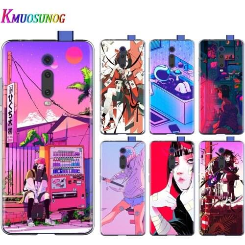 Anime vaporwave aesthetic For Xiaomi Redmi 9I 9T 9A 9C 9 Prime 8A 8 7A 7 6A 6 5 5A 4X PRO Plus Transparent Soft Phone Case