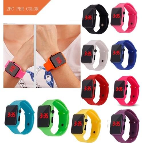 Digital LED Electronic Watch Silicone Strap Watch for Simple Watches for Men and Women Electronic Watches reloj digital niño 50