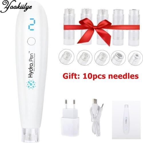 Hydra.pen H2 Professional Microneedling Pen Wireless Hydrapen Automatic Serum Applicator Skin Care with 10 Needles Cartridges