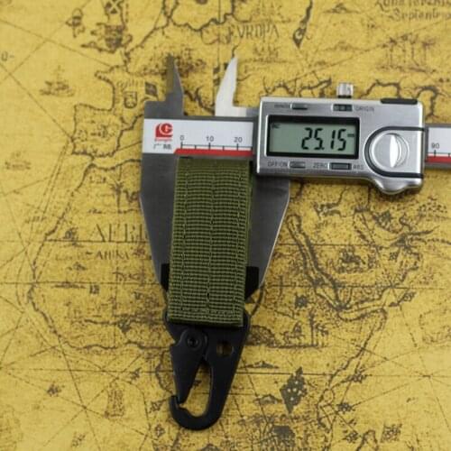 New Quickdraw Clasp Outdoor Survival Hiking Camping Equipment Carabiner For Keys Military Hunting Webbing Buckle Tactical Belt