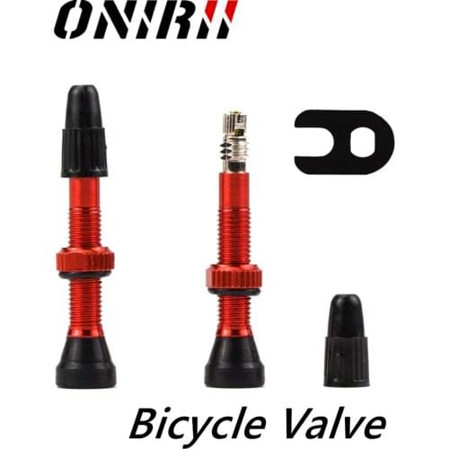Bicycle Valve ONIRII Bicycle vacuum 50 mm 4g For MTB Bike Road Bicycle Tires Alloy Stem Tubeless Wheel hub Accessories Nozzle
