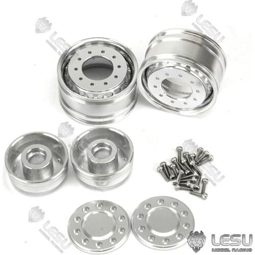 LESU Front Wheel Hub for 1/14 RC Truck Model Non Power Axle Bearing Brake Wide Type TH10256