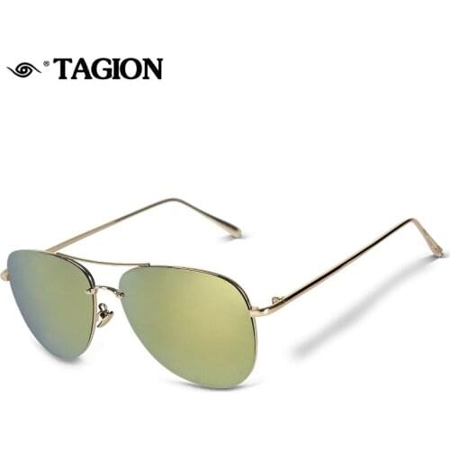 TAGION Rimless Pilot Mens Sunglasses Women 2018 Fashion Eyeglasses UV 400 Photochromic Sun Glasses Oculos de Sol 2761