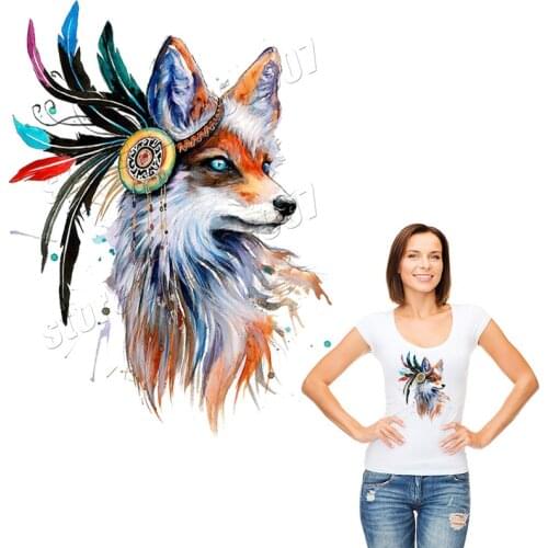 Fox Patches Delicate Colorful Wonderful Washable DIY Parches Popular All Match 3D Applique On T-Shirts Stickers