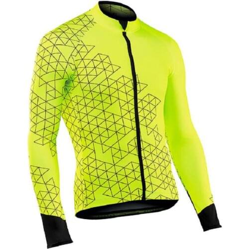 New Team Long Sleeve Cycling Jersey Breathable Autumn Spring MTB Bike Clothes Maillot Ropa Ciclismo Bicycle Clothing N2021