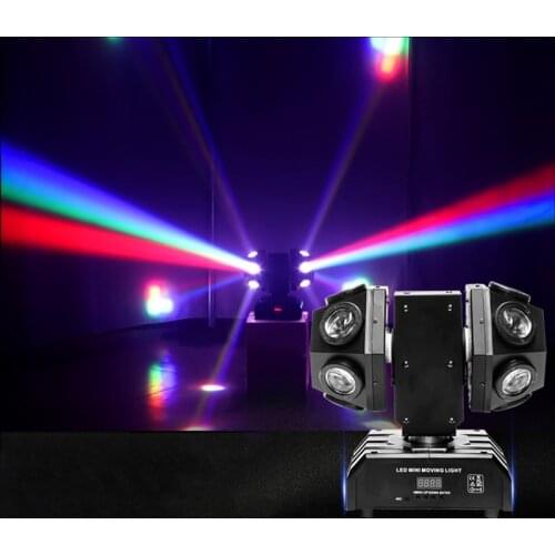 New arrival 12X10W RGBW 4IN1 LED Beam stage Lighting DMX512 Football Moving Heads Light Professional Dj Disco Bar Party Lights