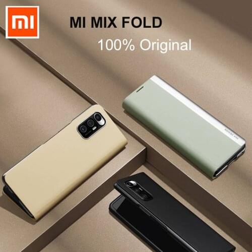 Official Xiaomi Mi Mix Fold Case Luxury Classic PU Leather Case Original Mi Mix Fold 5G Case Full Protection Folding Flip Cover