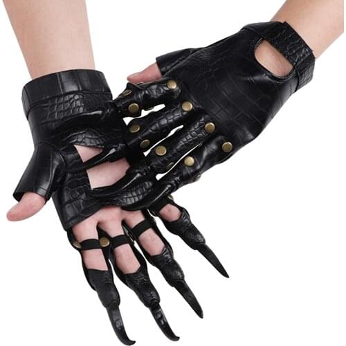 Halloween Claw Gloves Costume Party Props Scary Horrific Wolf Paw Gloves Cosplay Clown Claws Dragon Gloves Props Nail Gloves