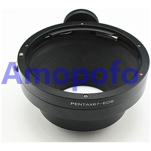 AMOPOFO For Pentax 67 6X7 Lens to for Canon EF EF-S Mount 700D 60D 6D 5D Adapter PK67-EF adapte