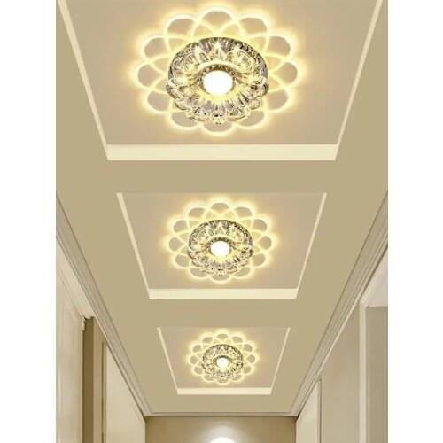 Floweral Pattern Ceiling Lamp Modern Design Pendant Light Energy Efficient LED Decor Light LED Crystal Ceiling Small Chandelier