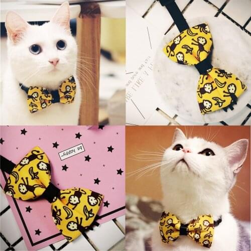 Pet Supplies Pet Accessories Banana Monkey Bow Tie Pets Cats And dogs Bow Tie Bow Chaopai Cartoon Small Dog Bow Tie