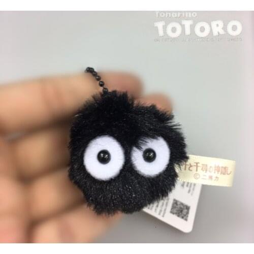 Cute Kawaii Anime Cartoon Character Keychain Plush Toy pendant Keyrings Purse Bag Accessory For Miyazaki Hayao Comic Fans