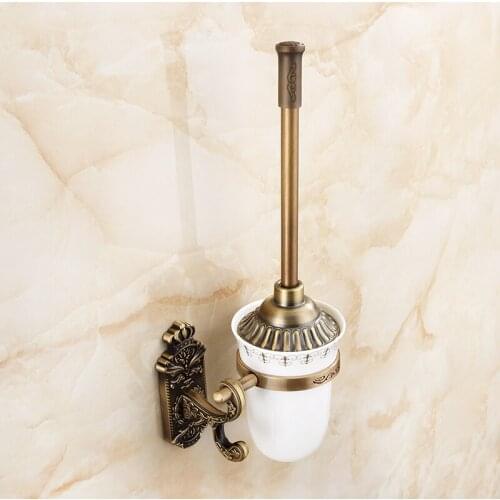 The European style antique toilet brush frame, the old toilet wall hanging toilet brush shelf. Creative carving bathroom pendant