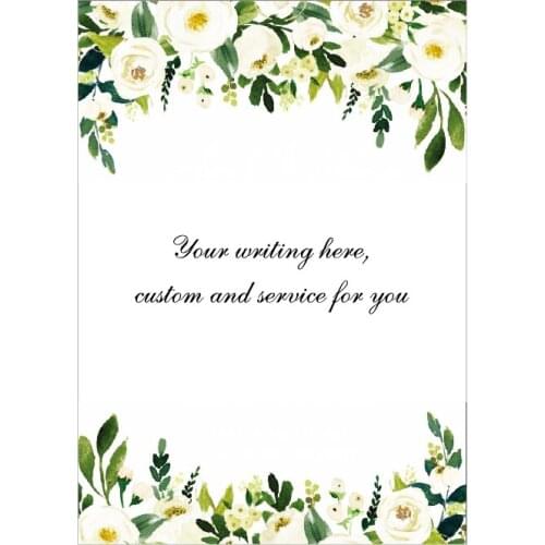 White Roses Greenery Wedding Invitation,10pcs Acrylic Wedding Invitations,Eucalyptus Acrylic Invite,Custom Acrylic Invitations