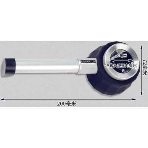 Magnifying glass Handheld magnifying glass 30 times with lamp led with scale measurement white light purple light banknote