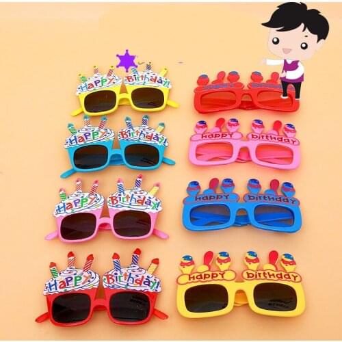 Happy Birthday Glasses Funny Novelty Eyeglasses Sunglasses Party Glasses Party Supplies Birthday Gift for Children Adult