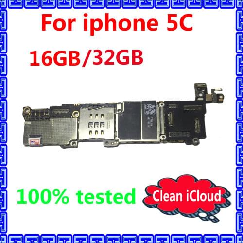 Factory unlocked mainboard for iphone 5C Original motherboard with IOS system for iphone 5 C 16gb logic board+chips 100% tested