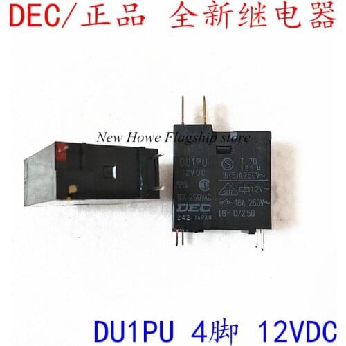 2pcs/lot New and original DU1PU 4PIN 12VDC 16A 12V A group of normally open