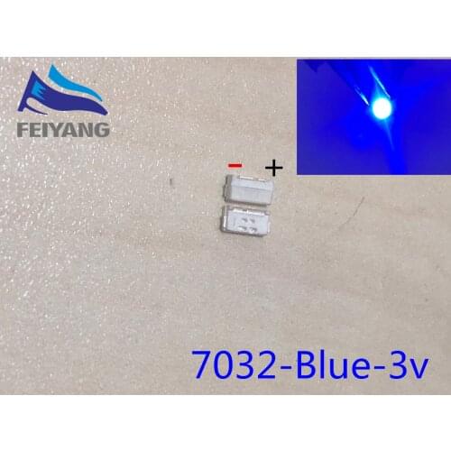 200PCS For SAMSUNG Quantum Dot TV Backlight Application LED Backlight Edge LED Series 1W 3V 7032 BLUE PKG