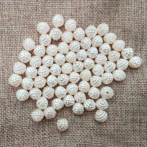 Imitation Pearl simulated pearls Beads earrings findings bracelet spacers straight holesmobile Case Decals diy bridal decoration