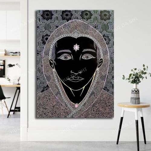 Buddha Face Line Art, Boho Art, Huge Wall Art, Meditation, Home Decor, Buddhist, Spiritual, Energy, Buddha Head,Buddhist Face