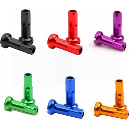 New GUB 100pcs Aluminum Alloy 14G 14mm bicycle spoke cap 6 colors MTB Bike Parts Caps Cycling Spokes