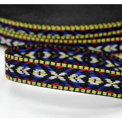 Embroidery ethnic jacquard webbing woven tape lace ribbon trim 1.2cm tribal boho DIY garment bag gift accessory native zakka sew