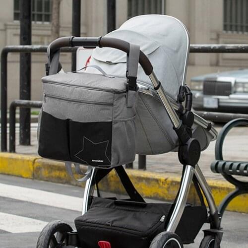 Fashion Diaper Bag Maternity nappy bag Travel Backpack Nursing Bag for Baby Care Pram Cart Basket Hook Stroller Accessories