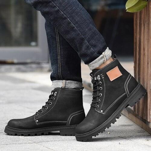 Men Shoes High Top Sneakers High Top Men Leisure Shoes Casual Leather For Man Mens Fashion Hightop Sneaker Shoe Sports