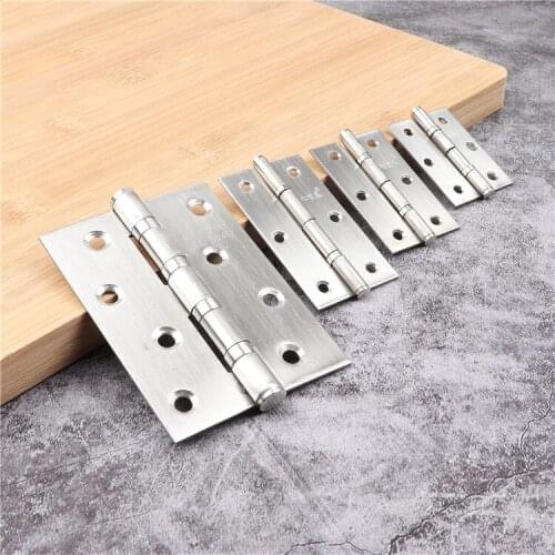 Stainless steel small hinge bearing silent and silent 2 inches 2.5 inches 3 inches thick flat hinge stainless steel