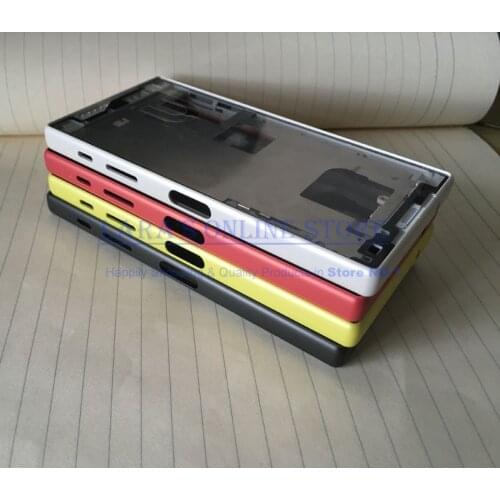 Original New Middle Frame Bezel Chasis Plate For Sony Xperia Z5 Compact Z5 Mini LCD Housing With Dust Plug Cover + Adhesive
