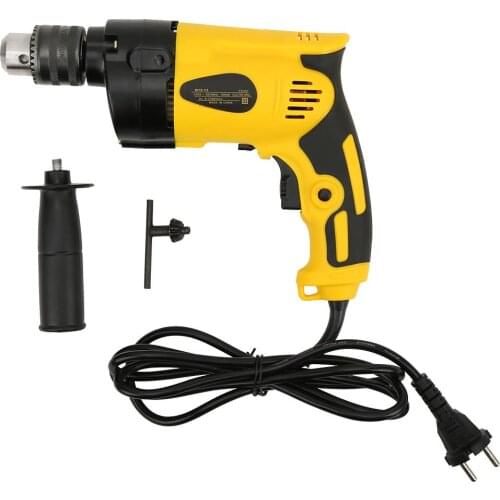 Handheld Stainless Steel 220V Industrial Electric Drill Aluminium Head for Wood Metal Wall Drilling Power Tools 800W EU Plug