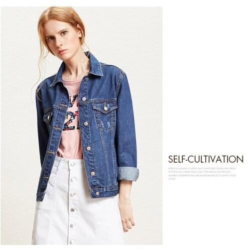 SD181Q-Denim outerwear womens loose 2019 autumn new Korean BF short large casual versatile