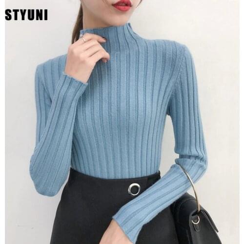 Korean version of the turtleneck sweater womens black autumn and winter 2021 new soft waxy slim stretch warm pullover sweater