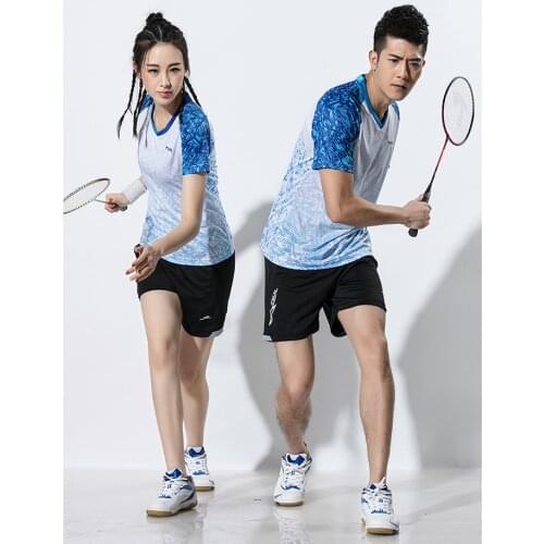 Tenis mujer 2020 T shirts Tennis , Qucik dry short tennis , abbigliamento tennis uomo , tennisrock , tennisshirt Badminton Sets